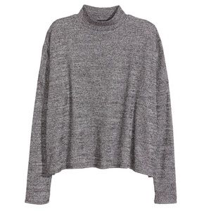 Mock Neck Turtleneck Cropped Knit H&M sweater